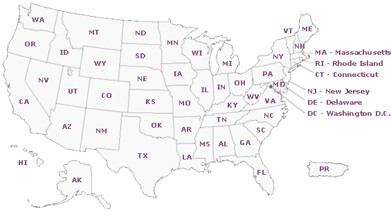 Us Map To Color