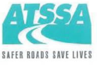 The image is of a log for ATSSA: Safer Roads Save Lives