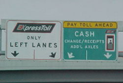 E-470 tollway sign photos