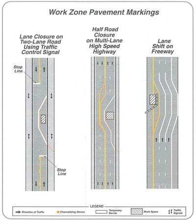 Select image to view larger image of Work Zone Pavement Markings.