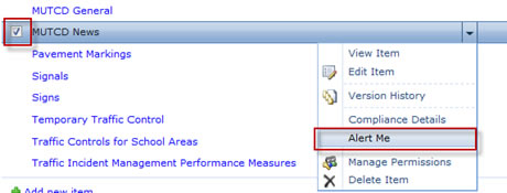 An image displaying the "Alert Me" link.