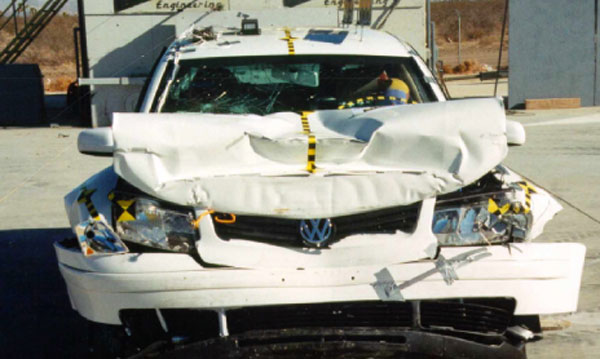 Volkswagon crash test photo